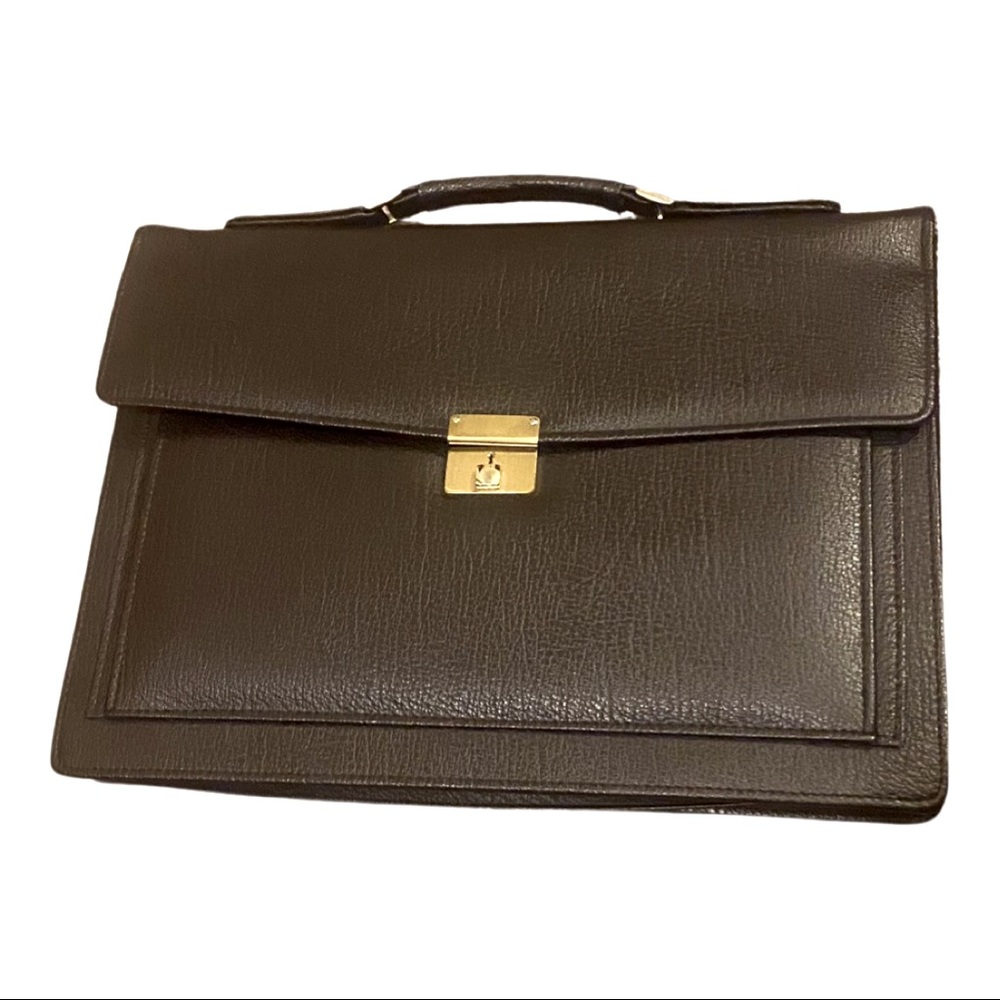 Dark brown leather Briefcase